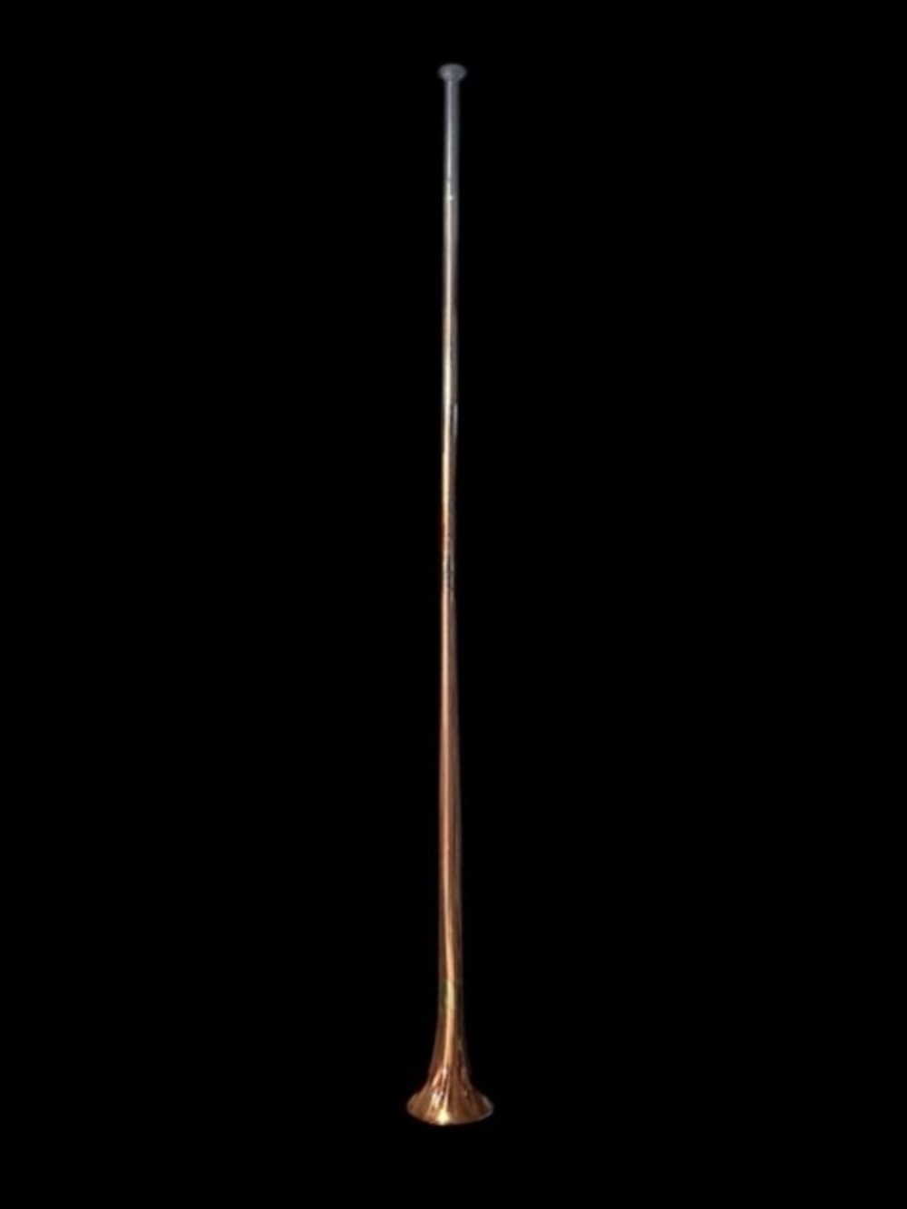 Vintage Copper & Brass Alpine Horn Long Decorative Brass Copper Instrument